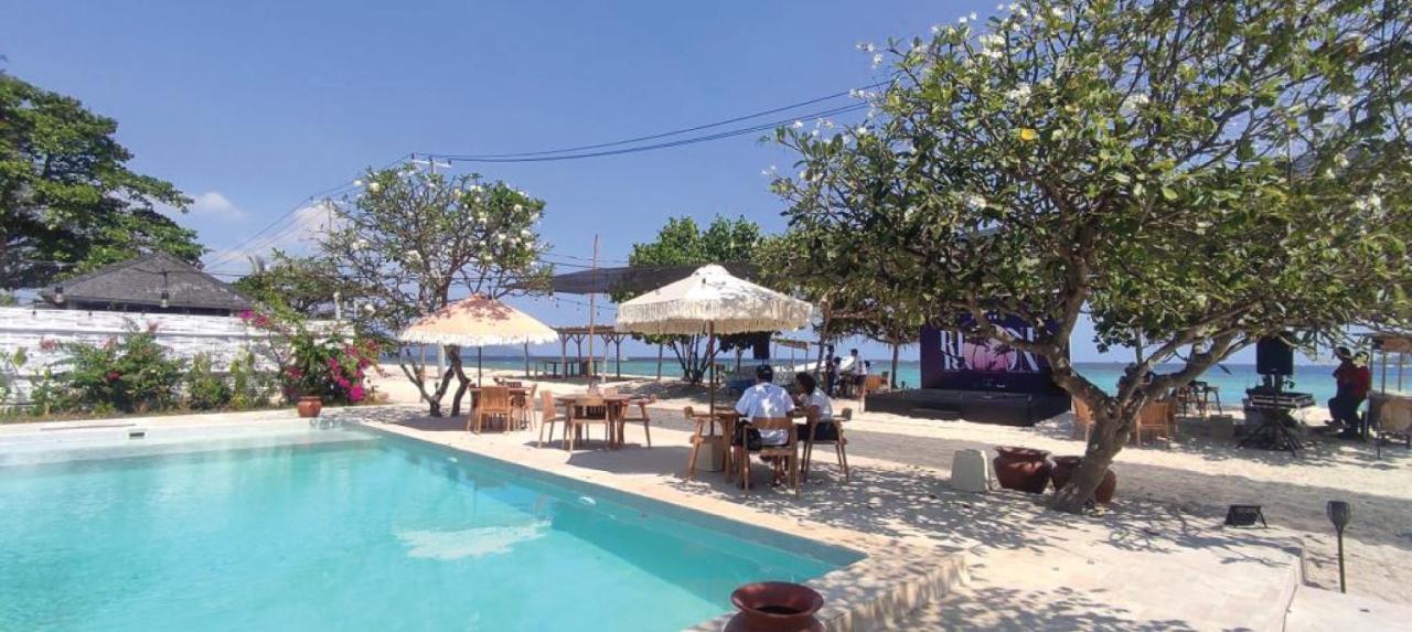Bungalow Cafe Gili Beachfront Gili Meno Exterior foto